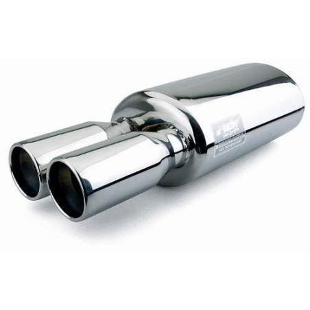 S-RACING Double Thunder universal chrome silencer ESR109 ESR109 176,95 €