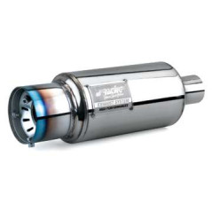 Silencieux universel chrome Race Titanium S-RACING