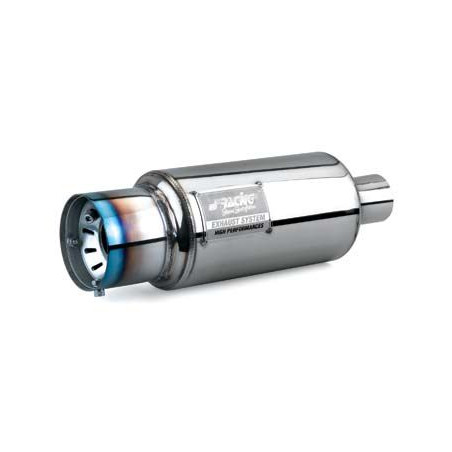 Universeller verchromter Schalldämpfer Race Titanium S-RACING ESR086/F