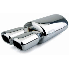 S-RACING Universal Chrome Double Power Gun Muffler ESR121 ESR121 176,95 €