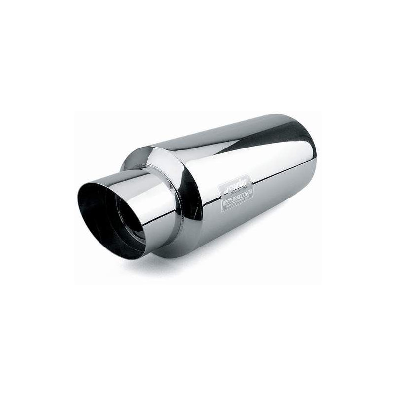 Silencieux universel chrome Fire Shot 102 mm S-RACING Silencieux Universels