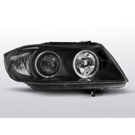 Headlights Angel Eyes/CCFL BMW 3 Series E90/E91 Sedan 03.05-08.08 Black LPBM62 LPBM62 469,90 €