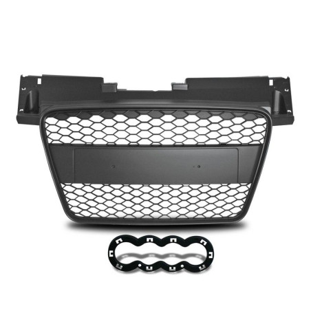 Audi TT 8J 06 schwarzer Kühlergrill mit abnehmbarem Logo 8J0853653MOE