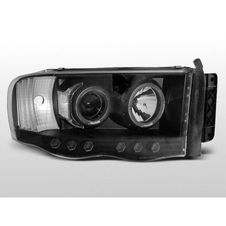 Dodge Ram 02-06 Black Angel Eyes Headlights LPDO04 LPDO04 199,90 €