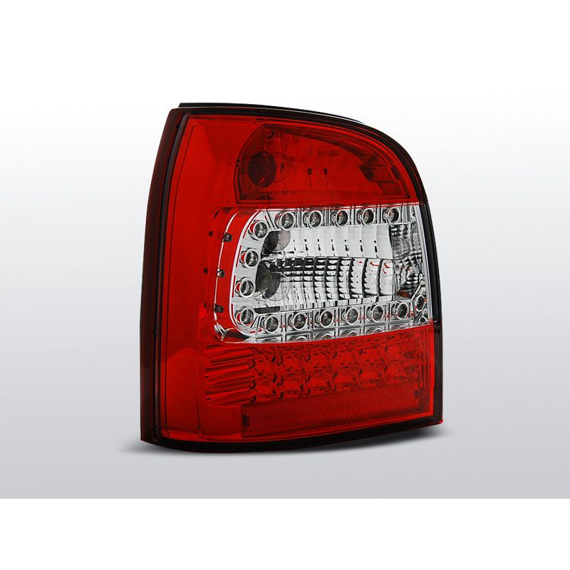 Feux Arrière Audi A4 B5 Break 94-01 à Leds Rouge/Clair