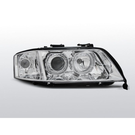 Front Headlights Angel Eyes Audi A6 C5 06.01-05.04 Chrome LPAU81 LPAU81 199,90 €