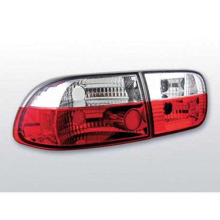 Honda Civic 09.91-08.95 2/4 Doors Red/Clear Tail Lights LTHO01 LTHO01 99,90 €