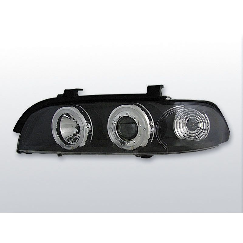 Angel Eyes Frontscheinwerfer BMW Serie 5 E39 Limousine 09.95-06.03 Schwarz LPBM16