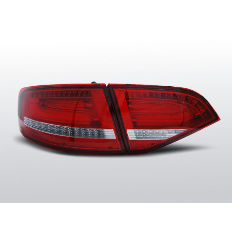 Feux Arrière Audi A4 B8 Break 08-11 à Leds Rouge/Clair