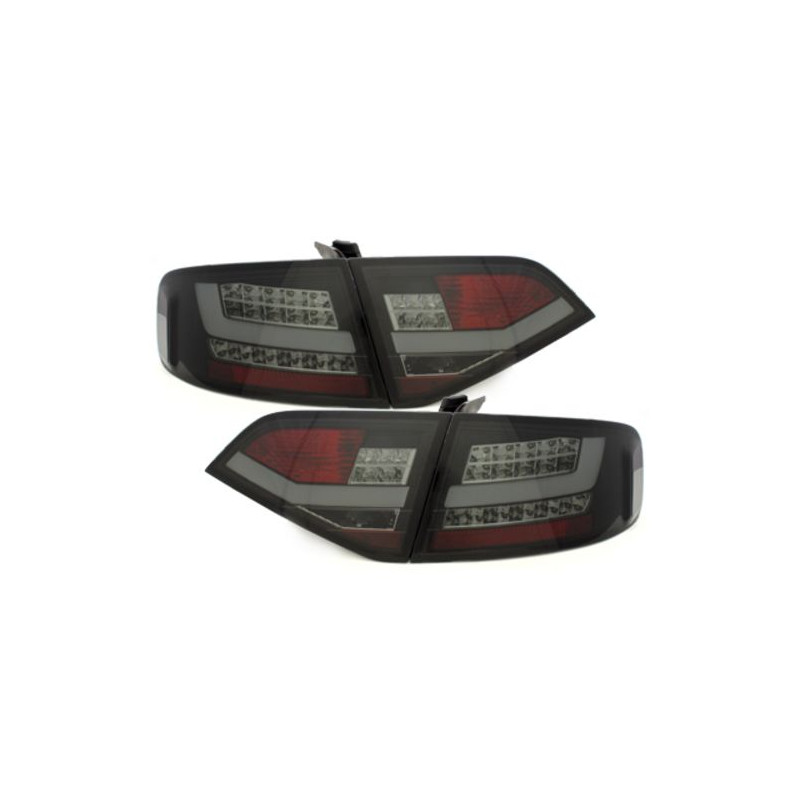 Feux Arrière Audi A4 B8 08-11 Leds/Light Bar Fumé Feux arrière