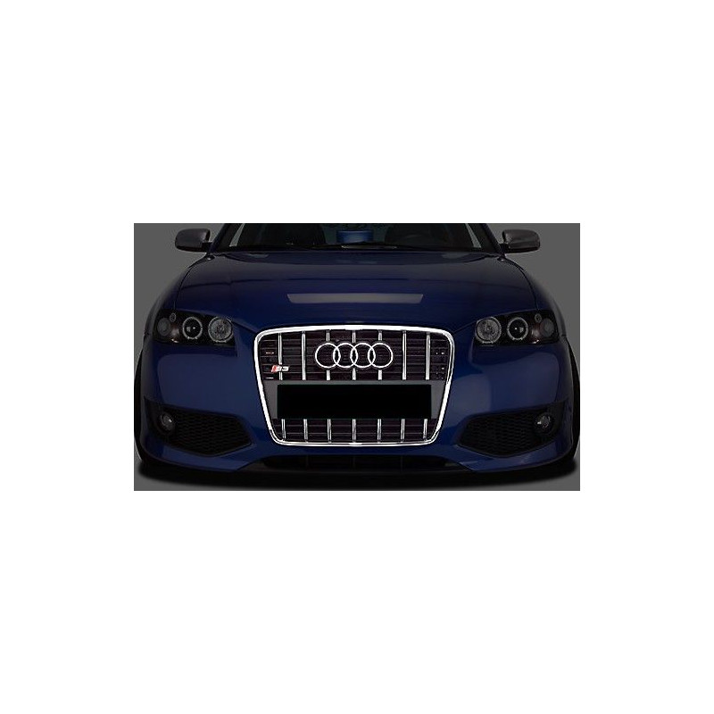 Originaler Audi S3 2005 Kühlergrill mit Chromleiste und Logo GL036