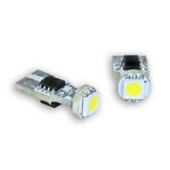 2 Ampoules T10 1 SMDs blanc can-bus 12 V