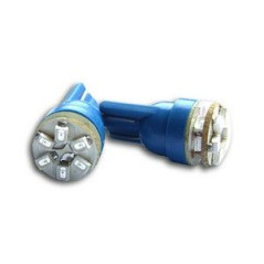 2 Ampoules T10 9 SMDs bleu can-bus 12 V