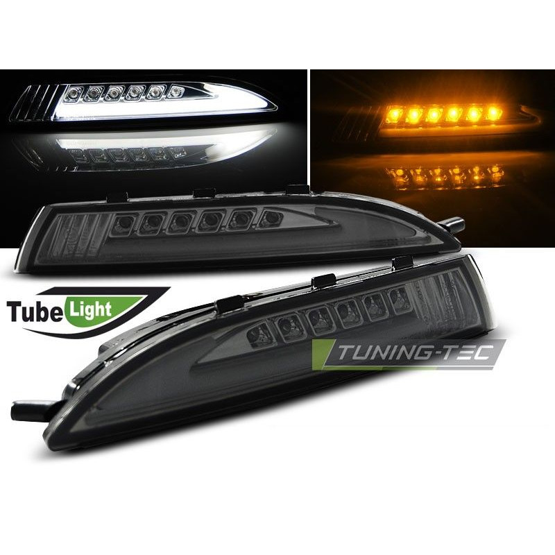 Clignotants Avant LED/Tube Light Volkswagen Scirocco 08- Fumé