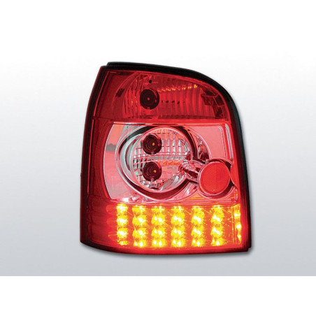 Feux Arrière Audi A4 B5 Break 94-01 à Leds Rouge/Clair