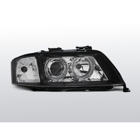 Front Headlights Angel Eyes/Xenon Audi A6 C5 05.97-09.99 Black LPAU80 LPAU80 259,90 €