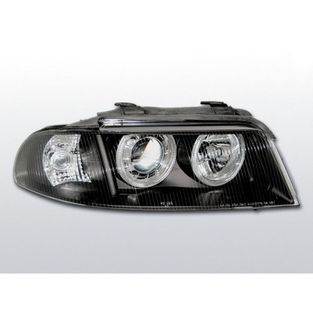 Angel Eyes Frontscheinwerfer Audi A4 B5 01.99-09.00 Schwarz LPAU18