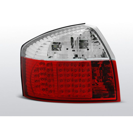 Feux Arrière Audi A4 B6 10.00-10.04 à Leds Rouge/Clair