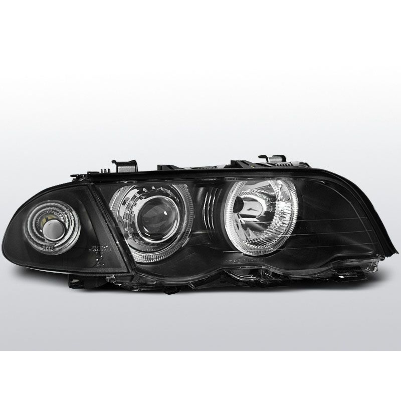 Angel Eyes Frontscheinwerfer BMW Serie 3 E46 Limousine/Touring 05.98-08.01 Schwarz LPBM41