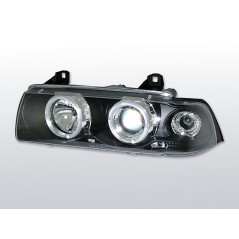 Angel Eyes Frontscheinwerfer BMW Serie 3 E36 Cpé/Cab 12.90-08.99 Schwarz LPBM04