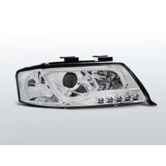 LED-Frontscheinwerfer, Röhrenlicht, Audi A6 C5 06.01–05.04, Chrom LPAU93