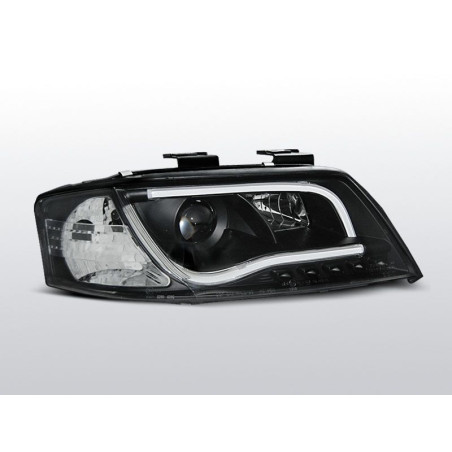 LED-Frontscheinwerfer, Röhrenlicht, Audi A6 C5 06.01–05.04, Schwarz LPAU94