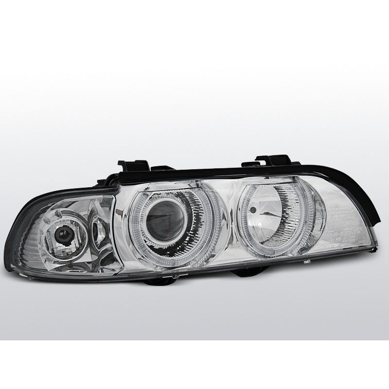 Angel Eyes H7/H7 Frontscheinwerfer BMW Serie 3 E39 Limousine 09.95-06.03 Chrom LPBM11