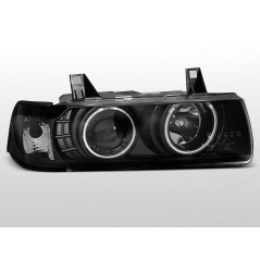 Angel Eyes Frontscheinwerfer BMW Serie 3 E36 Limousine/Touring 12.90-08.99 Schwarz LPBM68