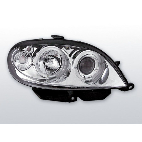 Phares Avant Angel Eyes Citroên Saxo 09.99-06.03 Chrome