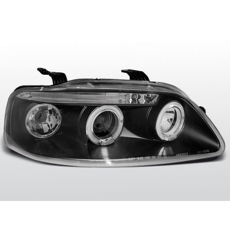 Angel Eyes Frontscheinwerfer Chevrolet Aveo 03-06 Schwarz LPCT02