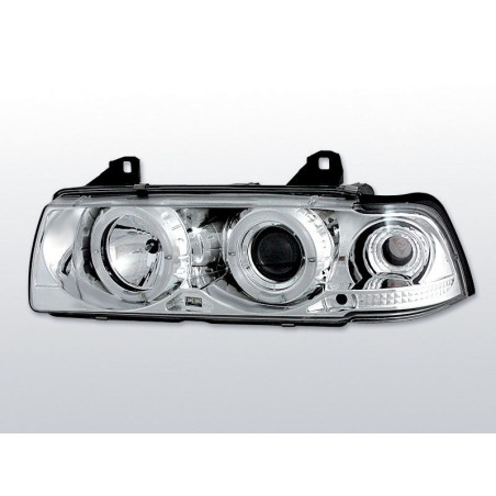 Angel Eyes Front Headlights BMW Serie 3 E36 Sedan/Touring 12.90-08.99 Chrome LPBM01 LPBM01 179,90 €