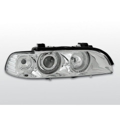 Phares Avant Angel Eyes BMW Serie 5 E39 Berline 09.95-06.03 Chrome