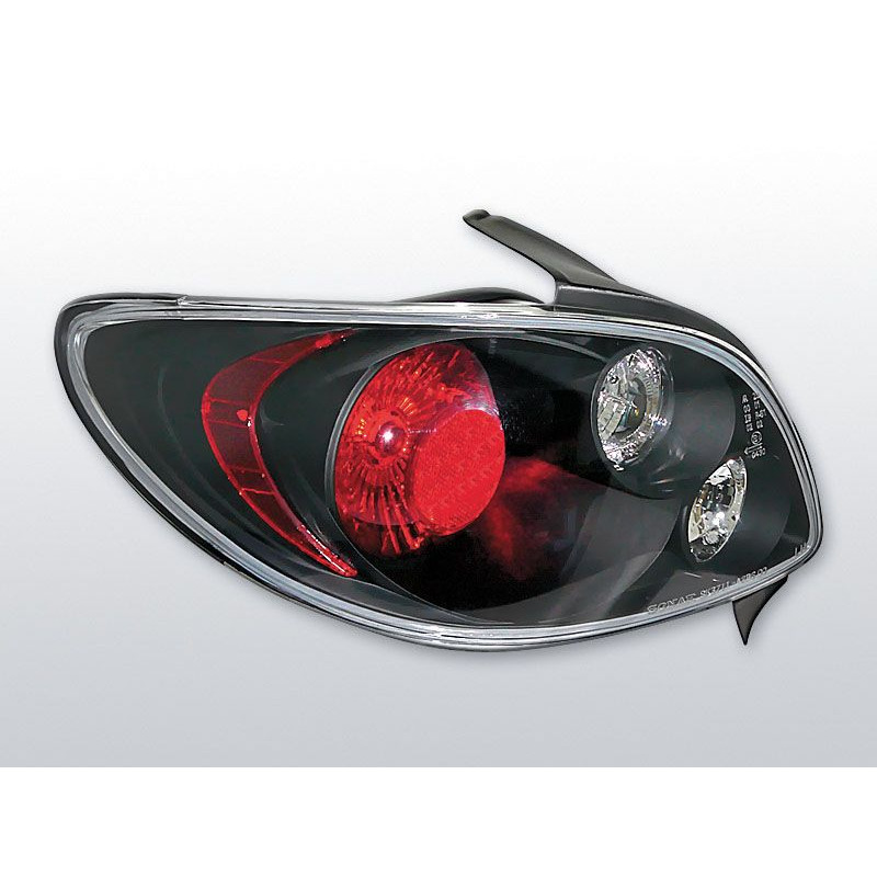 Rücklichter Peugeot 206 98- Schwarz LTPE06