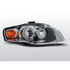 Phares Avant Angel Eyes Audi A4 B7 11.04-03.08 Chrome