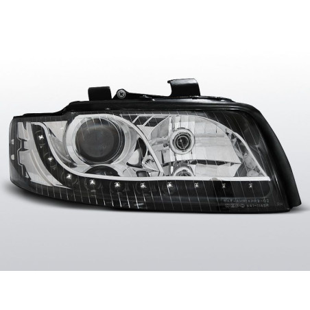 Phares Avant Daylight Audi A4 B6 0.00-10.04 Noir