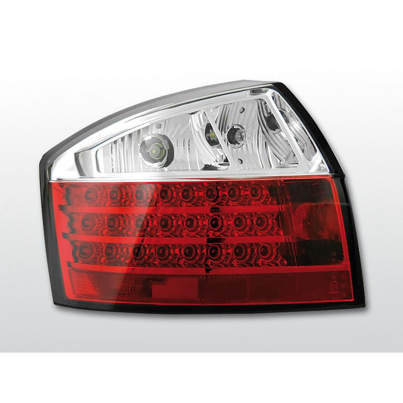 Feux Arrière Audi A4 B6 10.00-10.04 à Leds Rouge/Clair