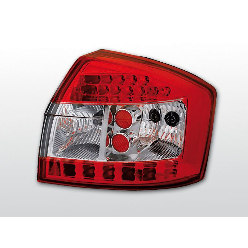 Feux Arrière Audi A4 B6 10.00-10.04 à Leds Rouge/Clair