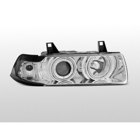 Angel Eyes Front Headlights BMW Serie 3 E36 Cpé/Cab 12.90-08.99 Chrome LPBM69 LPBM69 169,90 €