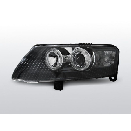 Angel Eyes Frontscheinwerfer Audi A6 C6 04.04-08 Schwarz LPAU72