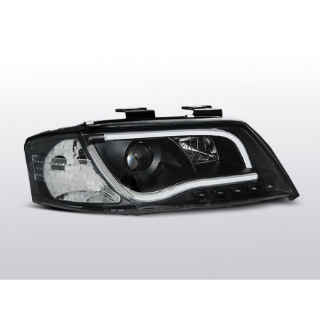 Phares Avant Xenon/Tube light/DRL Audi A6 C6 04.04-08 Noir