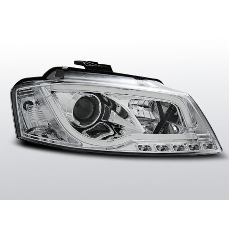 Phares Avant Tube Light/DRL Audi A3 8P 08-12 Chrome