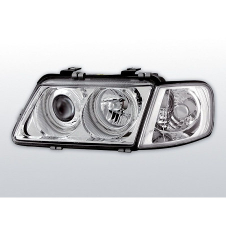 Angel Eyes Frontscheinwerfer Audi A3 8L 09.00-05.03 Chrom LPAU08