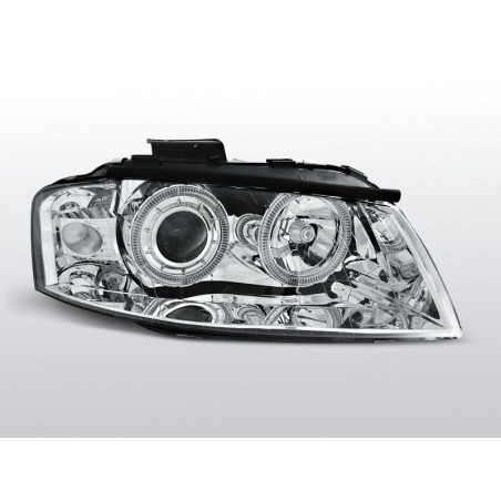 Angel Eyes Front Headlights Audi A3 8P 05.03-03.08 Chrome LPAU77 LPAU77 219,90 €