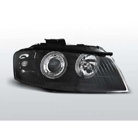 Angel Eyes Frontscheinwerfer Audi A3 8P 05.03-03.08 Schwarz