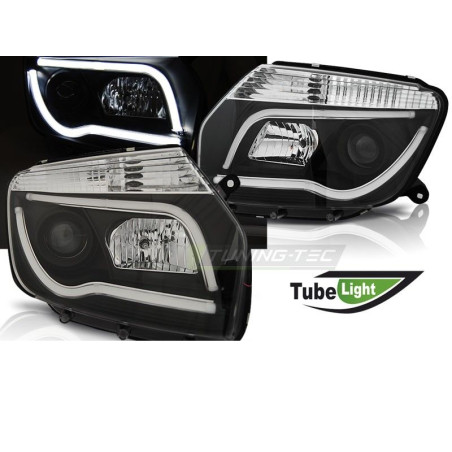 Phares Avant Dacia Duster 04.10- Tube Light Noir