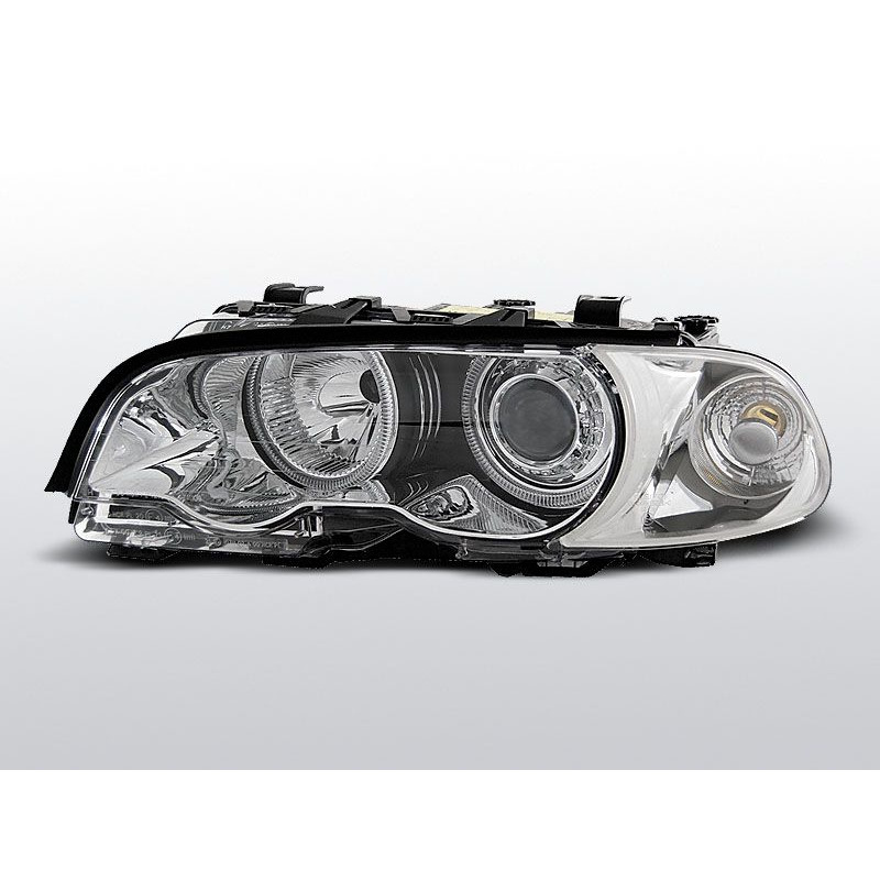 Angel Eyes Frontscheinwerfer BMW Serie 3 E46 Cpé/Cab 04.99-08.01 Chrom LPBM33