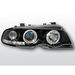 Angel Eyes Frontscheinwerfer BMW Serie 3 E46 Cpé/Cab 04.99-03.03 Schwarz LPBM49