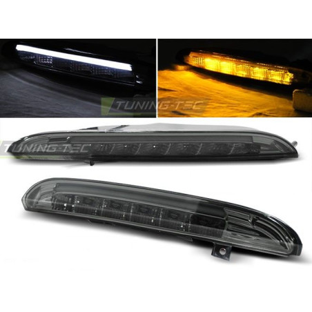 Front LED Turn Signals/Tube Light Volkswagen Passat CC 08-12 Smoked