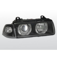 Angel Eyes Frontscheinwerfer BMW Serie 3 E36 Limousine/Touring 12.90-08.99 Schwarz LPBM21