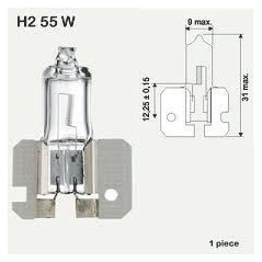 H2-Glühbirne 12V 55W 788C